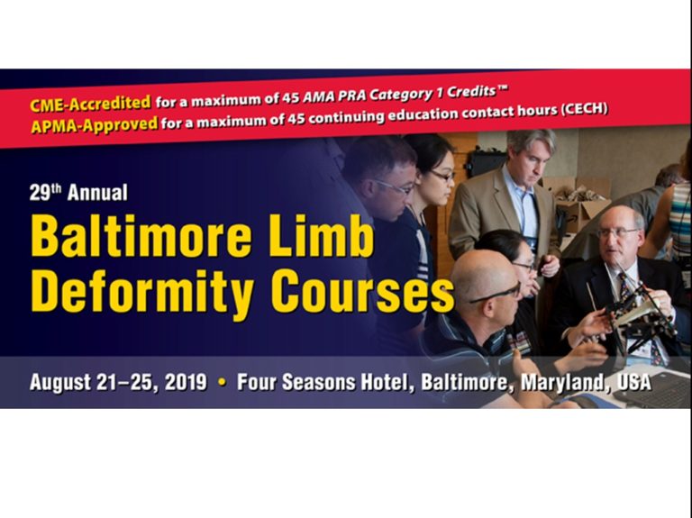 Baltimore Limb Deformity Course 29th Annual Course 2019, BLDC 2019