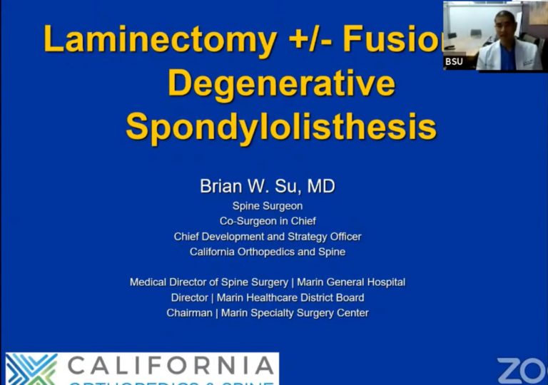 Laminectomy +/- Fusion for Degenerative Spondylolisthesis ...